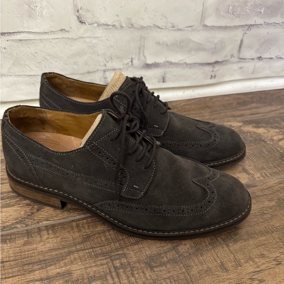 Vionic Size 12 Bruno Wingtip Dress Shoes Grate‎ Suede Comfort Career